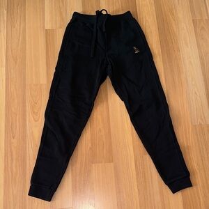 OVO Black Jogger Pants with Owl Logo